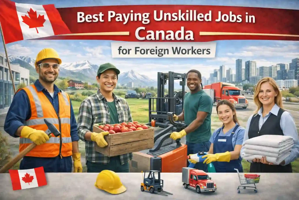 10 Best Paying Unskilled Jobs in Canada For Foreigners