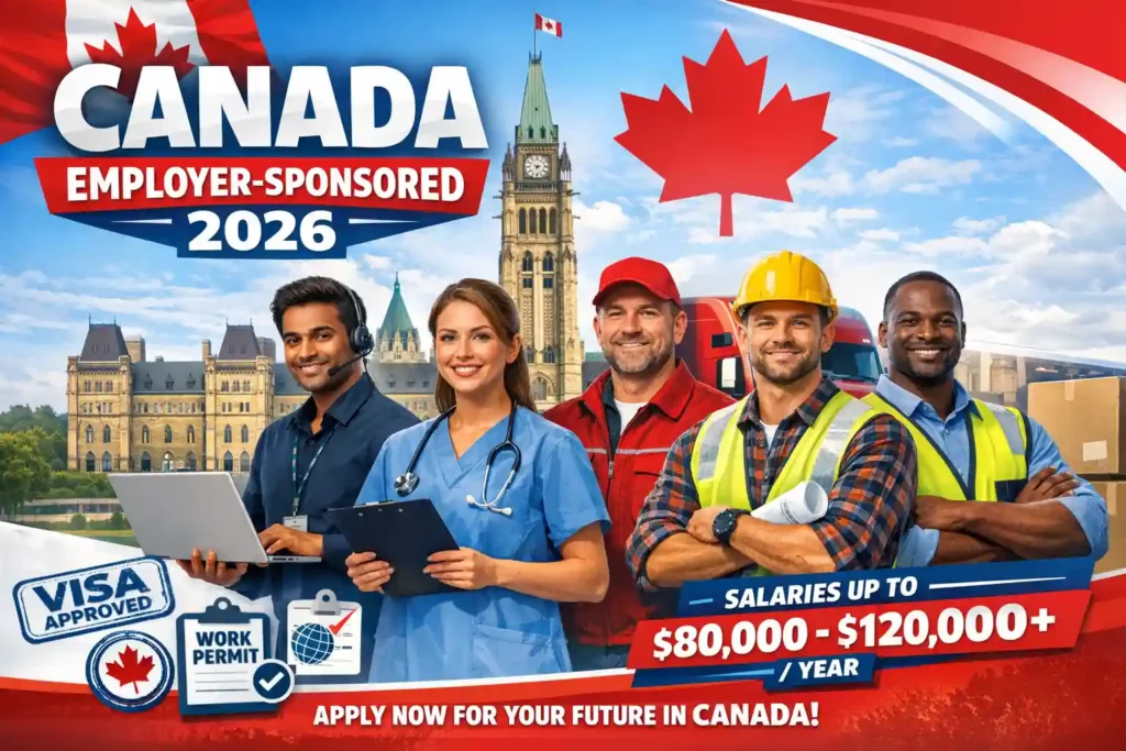 Canada Employer-Sponsored Visas 2026 — High-Paying Jobs with Visa Support