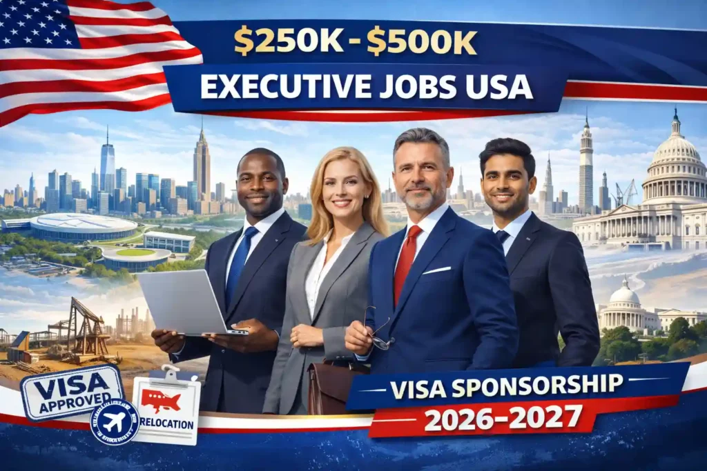 Executive Visa Sponsorship Jobs in the USA (2026–2027 Leadership Recruitment Boom Explained)