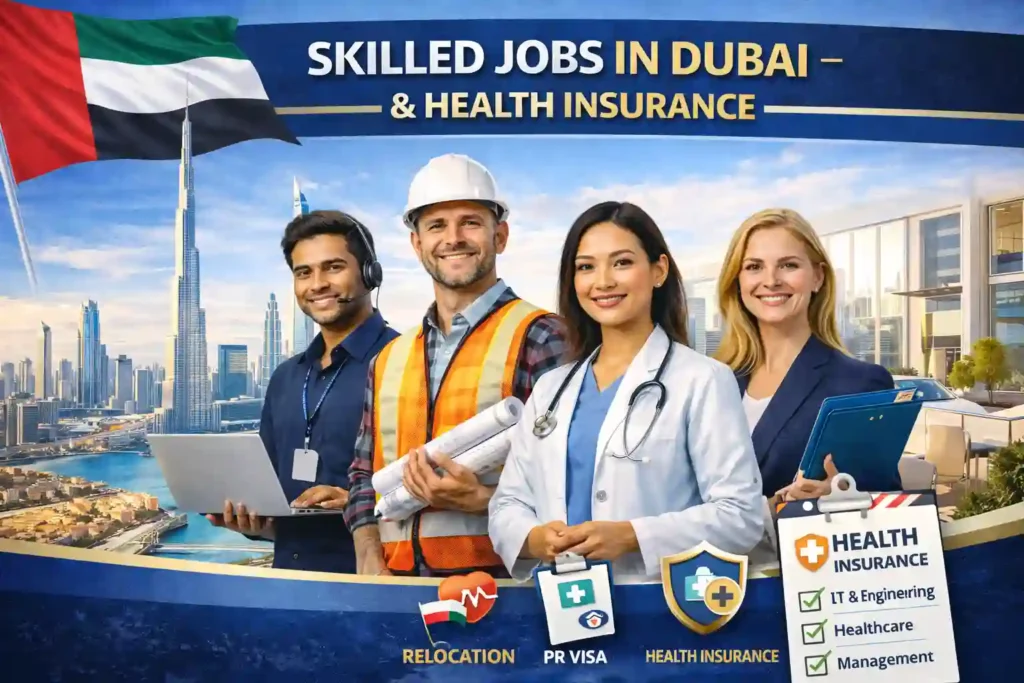 Skilled Jobs in Dubai with Visa Sponsorship & Insurance | Apply Now