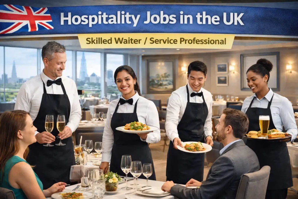 Skilled Waiter / Hospitality Professional (UK Visa Sponsorship Available)